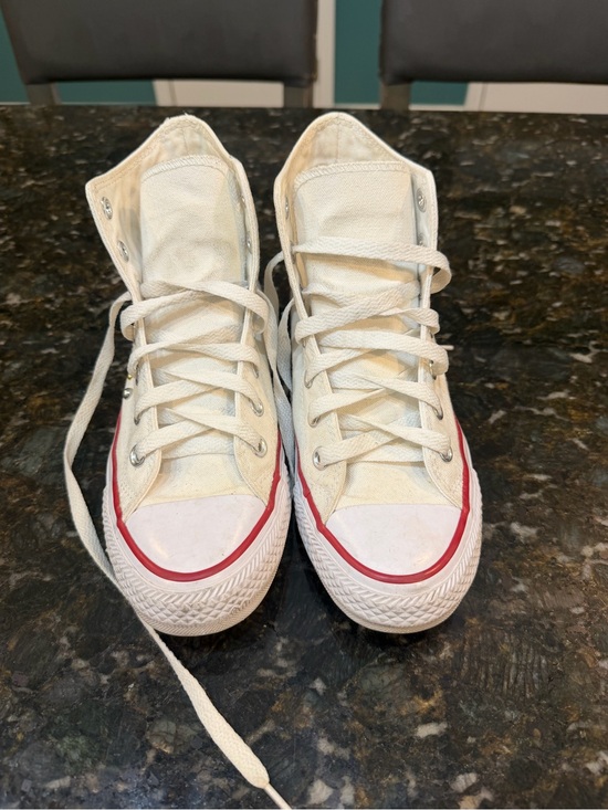 Converse Shoes - Converse White Women's High-Top Canvas Sneakers